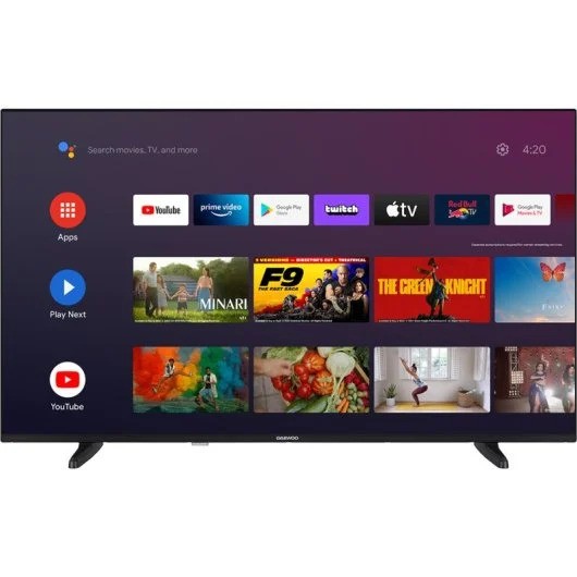 TELEVISOR LED DAEWOO 43 4K UHD USB SMART TV ANDROID WIFI BLUETOOTH CHROMEC