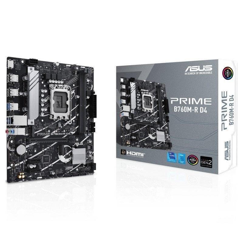 PLACA BASE ASUS PRIME B760M-R D4 MATX 2XDDR4 HDMI BULK