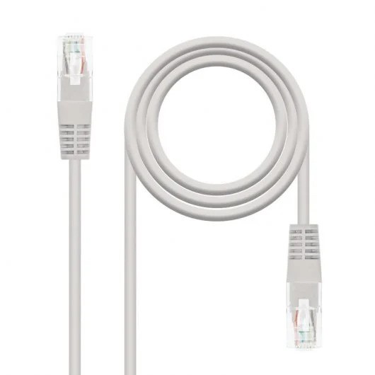 CABLE DE RED CAT.5 UTP FLEX 1.5M NANOCABLE GREY