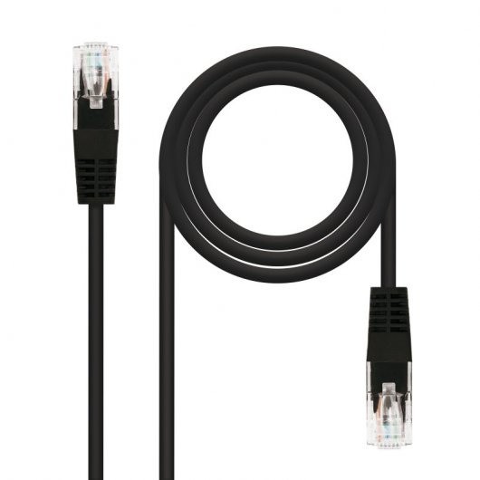 CABLE DE RED CAT.5E UTP FLEX 2M NANOCABLE BLACK